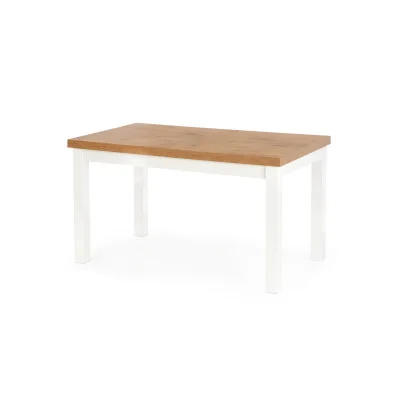 TIAGO SLIDING TABLE, TOP - LANCELOT OAK, LEGS: WHITE